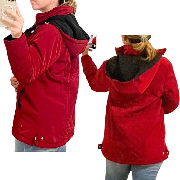 Liz Claiborne Jackets & Blazers - Winter Jacket, hooded, Quilted, Liz Claiborne, Small
